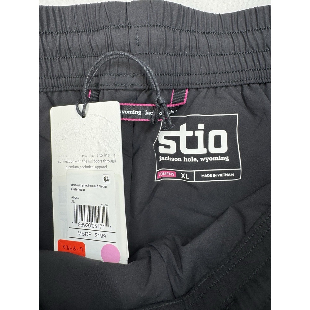 Stio Women's Fernos Insulated Knicker Abyss Black Size XL NWT $199 MSRP - Picture 7 of 7
